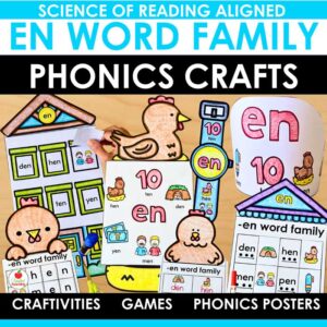 EN Word Family Crafts and Activities Packet