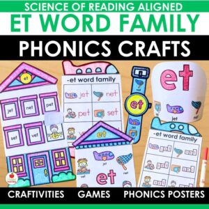 ET Word Family Crafts and Activities Packet