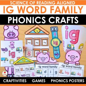 IG Word Family Crafts and Activities Packet