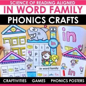 IN Word Family Crafts and Activities Packet