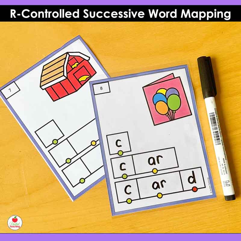 R-Controlled Successive Word Mapping Task Cards