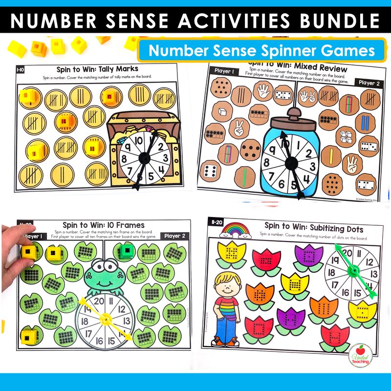 Number sense math games for kindergarten