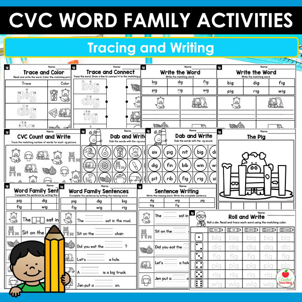 CVC Word Families Worksheets Bundle - Image 8